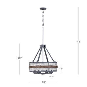 Barnwood outdoor chandelier dimensions.
