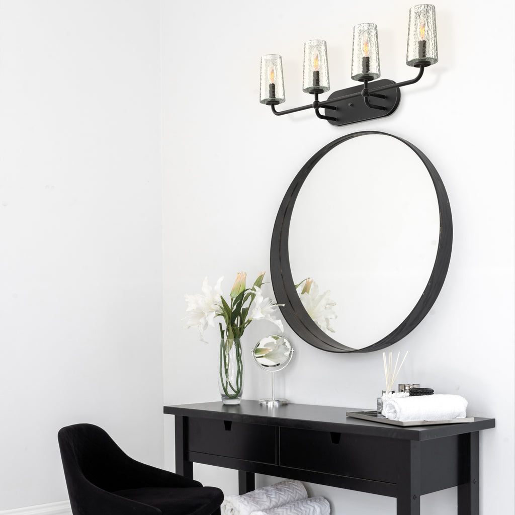 Corfe Castle 4-Light Bathroom Vanity Light – 2E Design